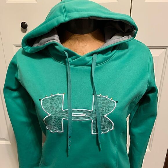 Under Armour Tops - Under Armour Green Womens ColdGear Hoodie 